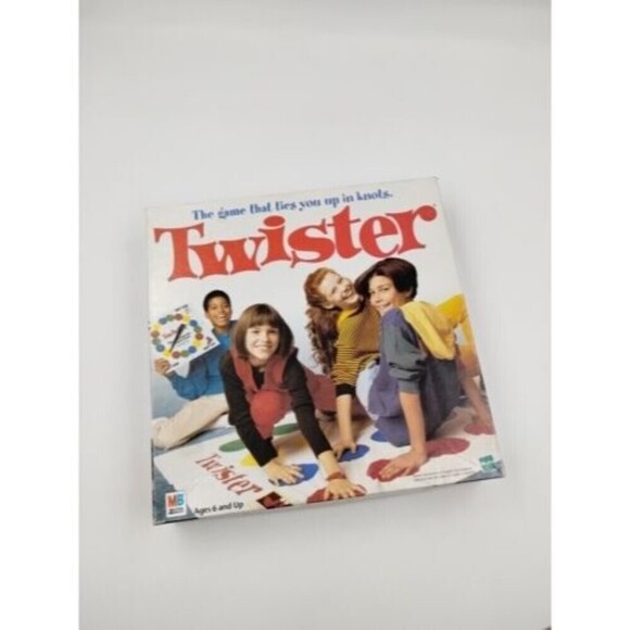 Vintage 1998 Twister Board Game MiltonBradley Family Fun Night Ties you in Knots - Picture 1 of 11